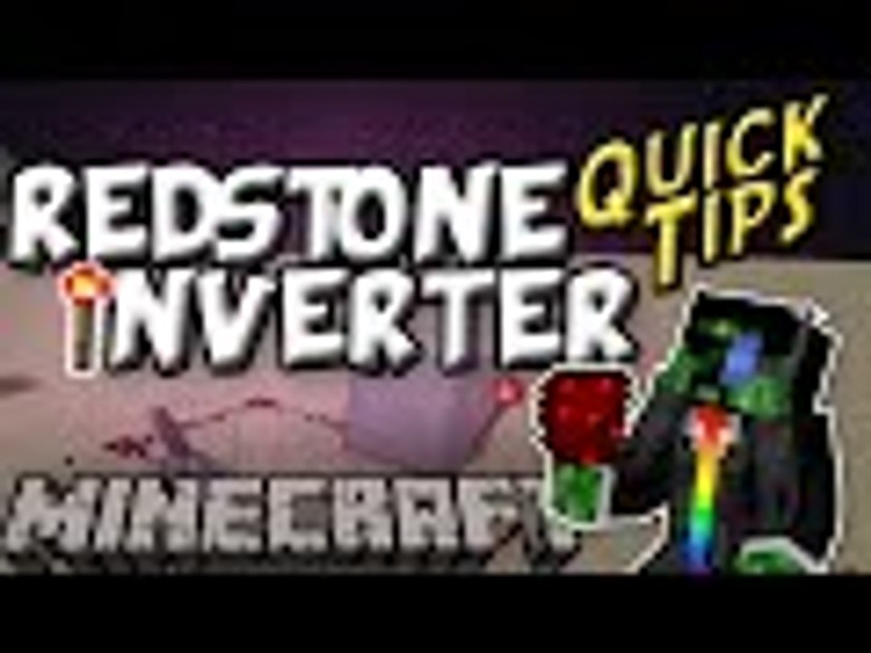 Minecraft: Redstone Quick tips Redstone Inverter