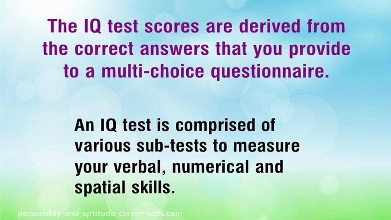 IQ test Scores