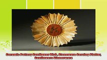 best produk   Ceramic Pottery Sunflower Dish Stoneware Serving Platter Sunflowers Dinnerware