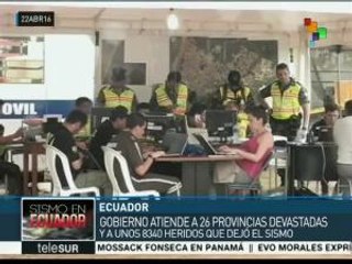 Ecuador: a una semana del sismo, continúa la recolección de escombros