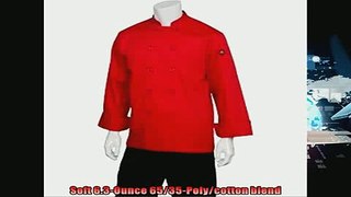 special produk Chef Works REPCRed Nantes Basic Chef Coat Red Medium  Set of 6