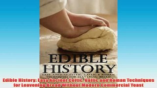 Free   Edible History Easy Ancient Celtic Gallic and Roman Techniques for Leavening Bread Read Download
