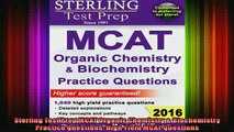 DOWNLOAD FREE Ebooks  Sterling Test Prep MCAT Organic Chemistry  Biochemistry Practice Questions High Yield Full Free