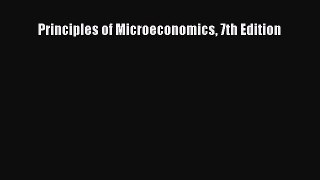 Read Principles of Microeconomics 7th Edition Ebook Free