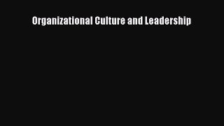 Read Organizational Culture and Leadership Ebook Free