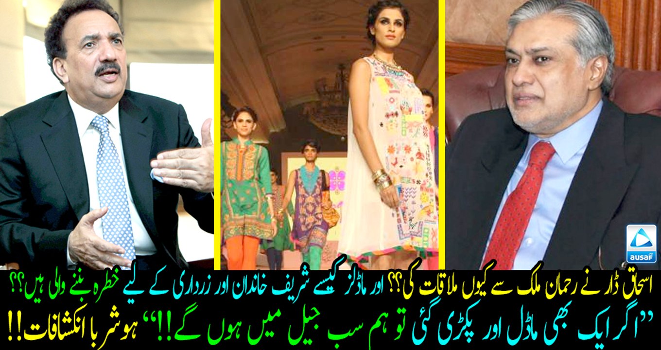 What was discussed in Dar-Rehman Malik meeting?? And how models will be a threat to Sharif's and Zardari??? Must share!!