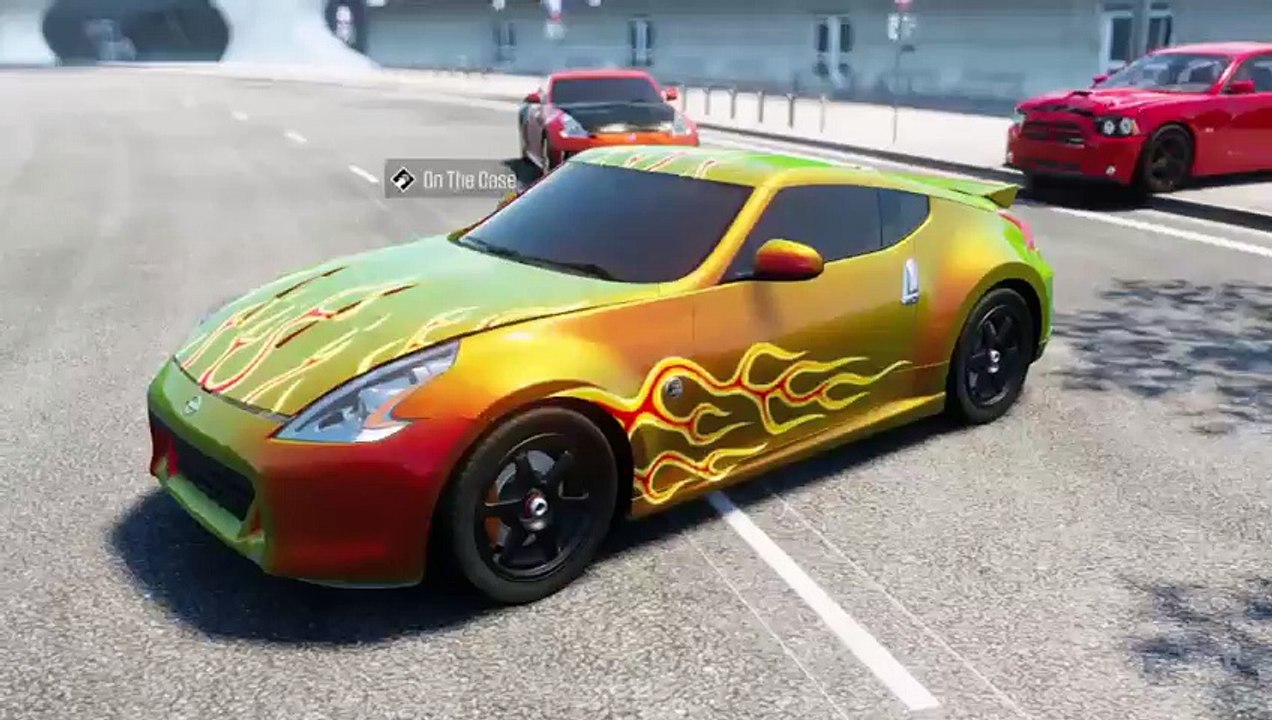 The crew cop chase