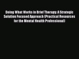 [Read book] Doing What Works in Brief Therapy: A Strategic Solution Focused Approach (Practical