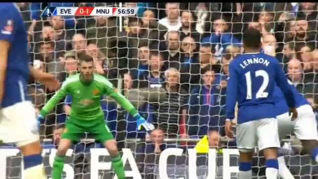 Romelu Lukaku Penalty Miss - Everton vs Manchester United - 23.04.2016
