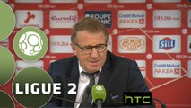 Conférence de presse Stade Brestois 29 - Stade Lavallois (0-0) : Alex  DUPONT (BREST) - Denis ZANKO (LAVAL) - 2015/2016