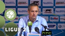 Conférence de presse AJ Auxerre - Dijon FCO (2-0) : Jean-Luc VANNUCHI (AJA) - Olivier DALL'OGLIO (DFCO) - 2015/2016