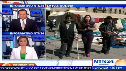 Continúa caravana de discapacitados en Bolivia que exigen aumento de auxilio mensual