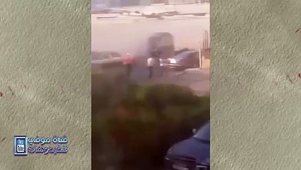 خطير - لحظة إطلاق النار على مجرم مسلح بسيف في الرباط