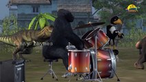 Funny Animals Dancing Compilation with Music 3d Animation for Kids Dinosaurs,Gorilla,Monkeys