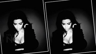 Kim Kardashian Flashes Massive Cleavage