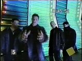 Five on Mtv TRL talking about 98 Degrees