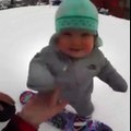14 Aylık bebeğin kayak keyfi  Buna bayılacak 3 Arkadaşını Etiketle