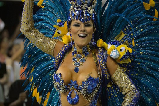 CONTEST ENTRY RIO SAMBA DANCER WITH CARNIVAL COSTUMES ANDREA MARTINS