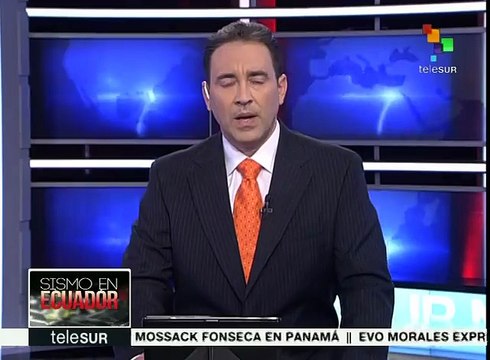 En teleSUR, todo sobre acciones tras sismo en Ecuador