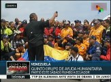 Venezuela envía un quinto avión con ayuda humanitaria