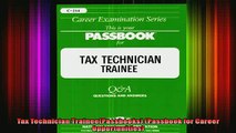 Free Full PDF Downlaod  Tax Technician TraineePassbooks Passbook for Career Opportunities Full Ebook Online Free