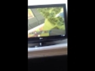 Playing mine craft with my friend caleb