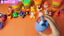 30 Play Doh Kinder Surprise Eggs Spongebob Squarepants Peppa Pig Simpsons Disney Princess