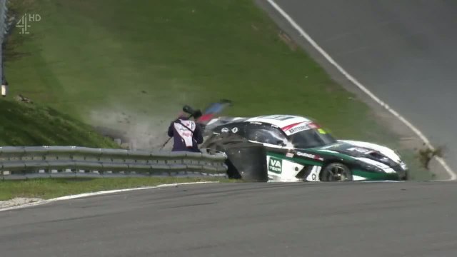 Schjerpen Big Crash 2016 British GT Brands Hatch