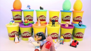 SURPRISE EGGS PEPPA PIG MICKEY MOUSE FROZEN SPIDERMAN SUPER MARIO MAWA PLAY DOH EGGS Part 7