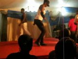Expo Rwanda 2012: Crazzy Girl dancing crazy dance - Hotel Les Pyrenees stand.avi