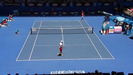 Tsonga Hits A Dead Spot - Australian Open 2012
