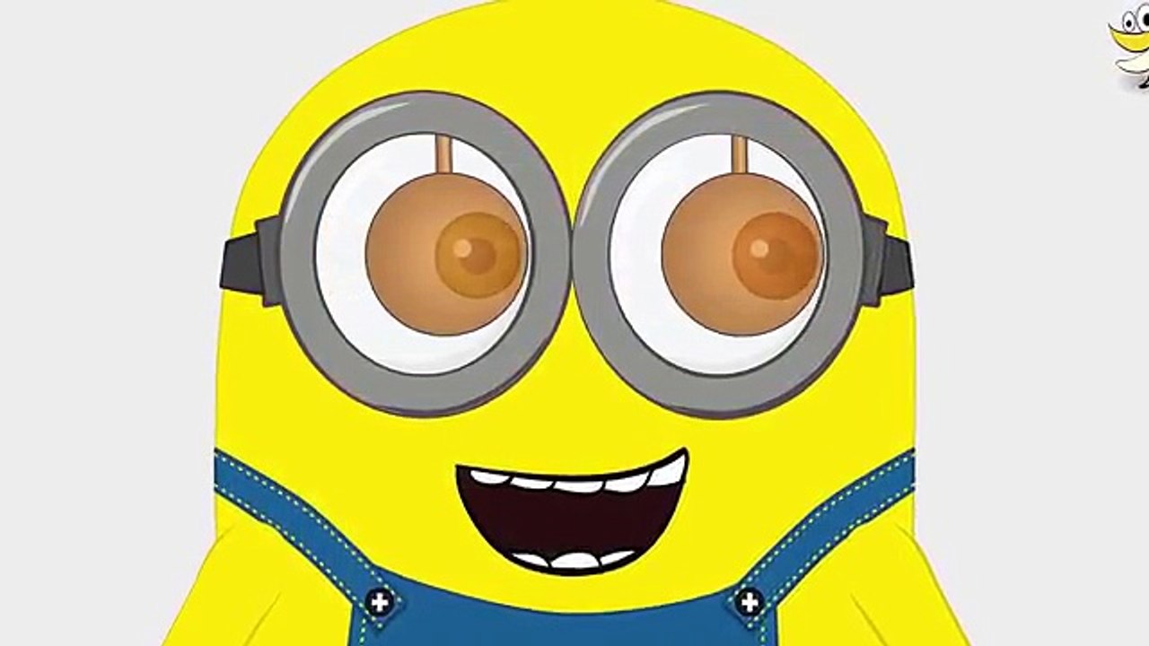 Minions banana and Clock pendulum funny Minions Cartoon