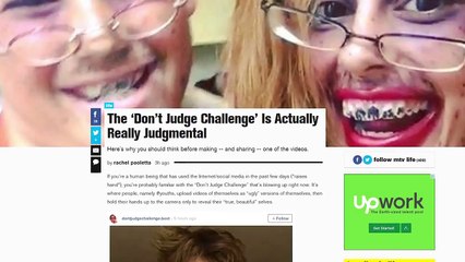 #DontJudgeChallenge is STUPID!!