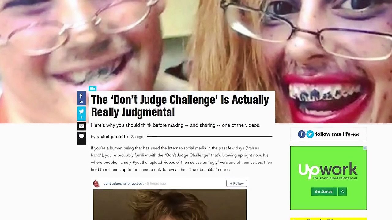 #DontJudgeChallenge is STUPID!!