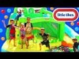 Disney | HUGE Little Tikes 2 in 1 Wet 'n Dry Bounce House Inflatable Water Slide & Ballpit DisneyCarToys