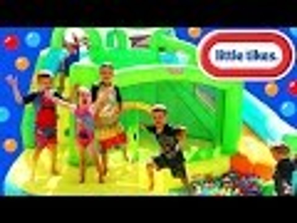 Disney | HUGE Little Tikes 2 in 1 Wet 'n Dry Bounce House Inflatable Water Slide & Ballpit DisneyCarToys
