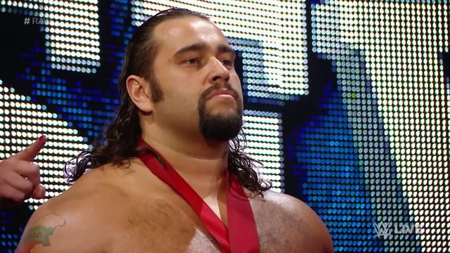 Rusev confronts John Cena before WWE Fastlane Raw, February 16, 2015