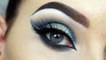 Blue cut crease tutorial, eyes makeup, eyes make up styles