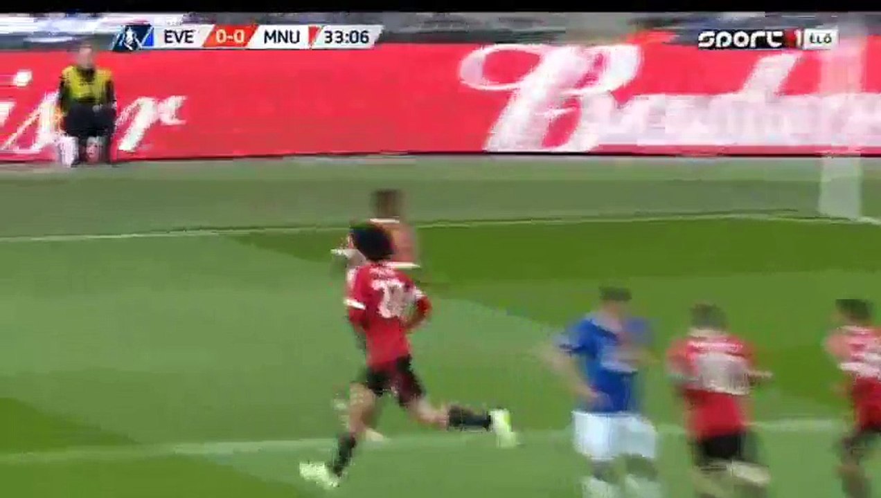 Marouane Fellaini Goal HD - Everton 0-1 Manchester United  - 23-04-2016 FA Cup