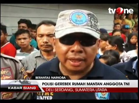 Pesta Narkoba, Rumah Mantan Anggota TNI Digerebek