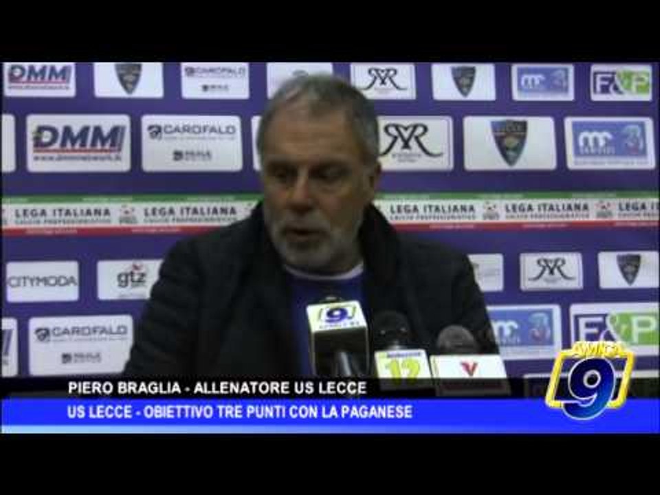 Us Lecce |  Obiettivo tre punti contro la Paganese