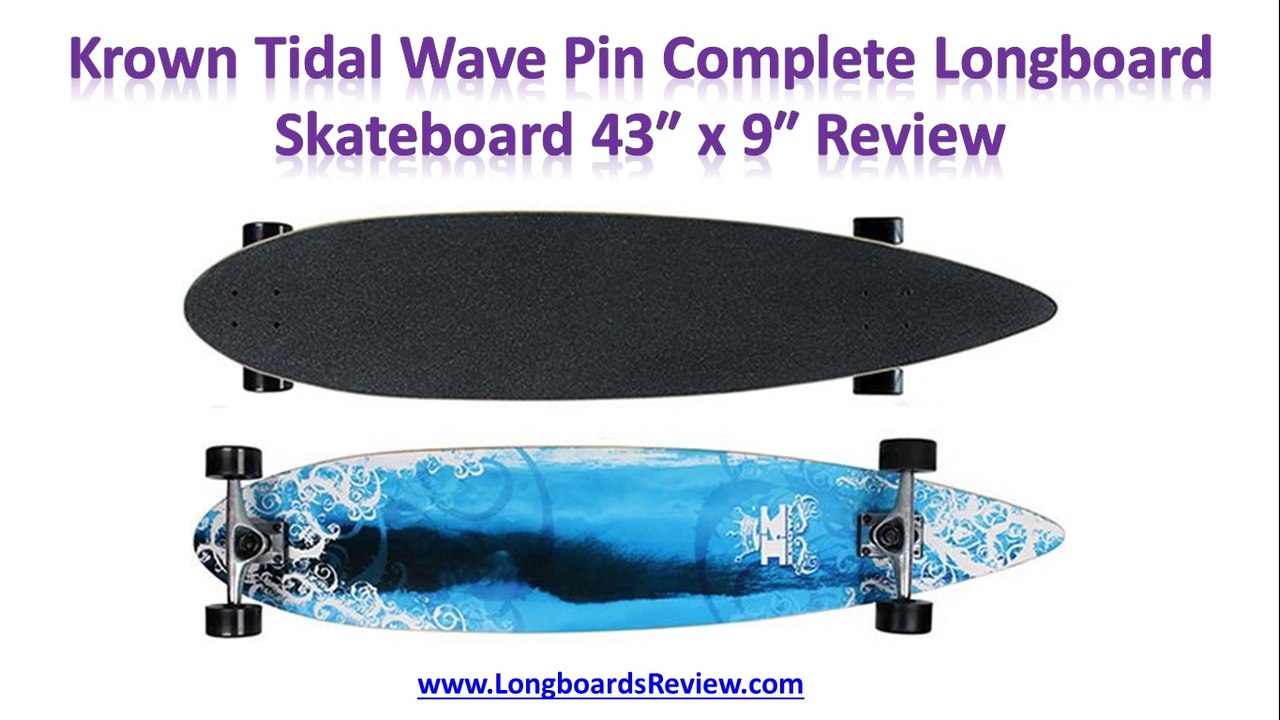Krown Tidal Wave Pin Complete Longboard Skatebo...
