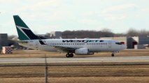 Westjet Boeing 737-700 Taxi Take Off Montreal/YUL Airport