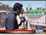 A Disabled Woman From Swat Reached F-9 Park For Imran Khan
