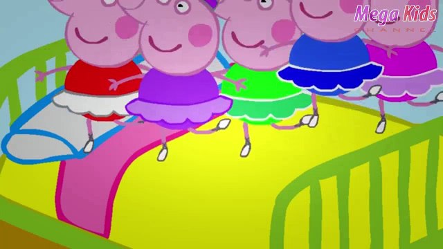 Five little pigs jumping on bed Peppa Pig Ballerina Finger Family new episode 2016 - 2016 - 4