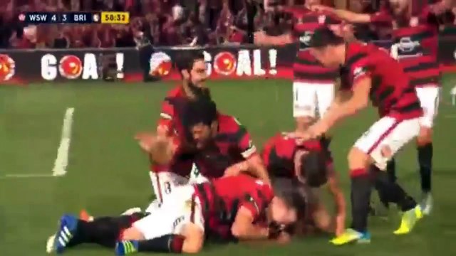 Western Sydney Wanderers 5-4 Brisbane Roar FC Castelen Goal Australian A-League 24-04-2016 HD