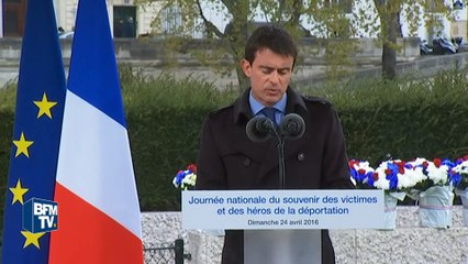 Au Mémorial de la déportation, Valls met en garde contre "une nouvelle idéologie du chaos"