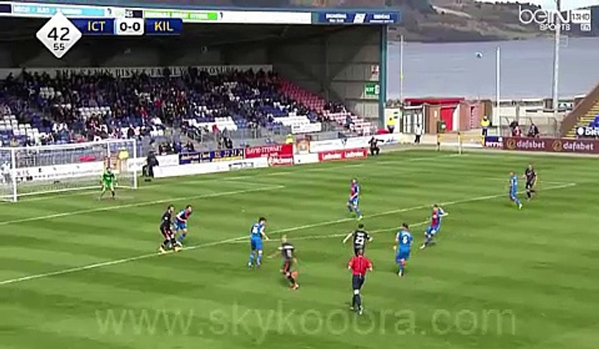 0-1 Kallum Higginbotham Amazing Goal - Inverness C.T.F.C VS Kilmarnock (24-4-2016)