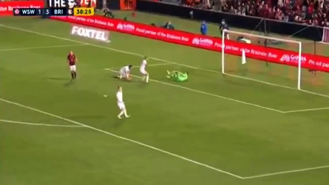 Western Sydney Wanderers vs Brisbane Roar FC  Santalab Goal   Australian A-League 24-04-2016 HD