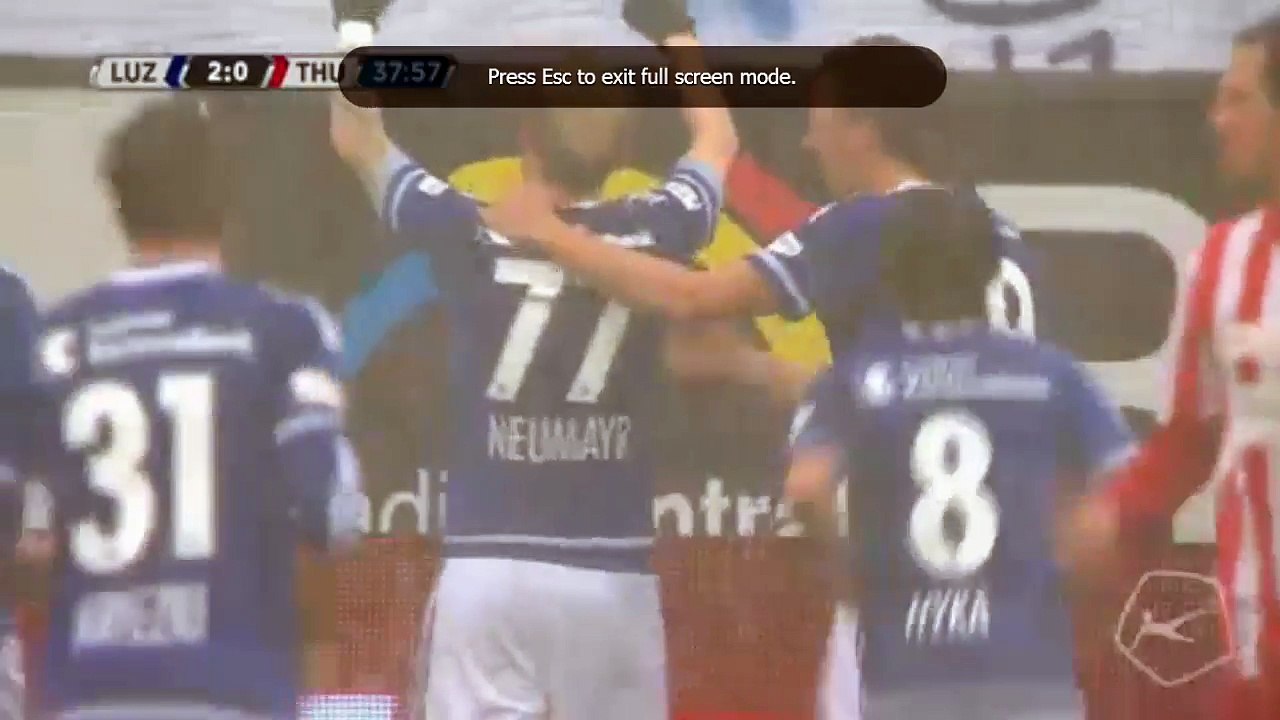 FC Luzern vs FC Thun  Markus Neumayr Goal   Swiss Super League 24-04-2016 HD